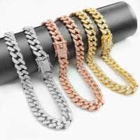 Collar de cadena para perro con diamantes de imitación, Collar de Metal de oro fuerte con eslabones cubanos, Collar de lujo con diamantes para cachorro y gato, accesorios de joyería para perro - details 7