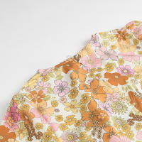 Vestido de Verano Floral de Largo A-líneas con Manga Abullonada Vestido de Vacaciones para Mujeres - details 9