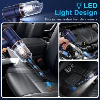 Aspiradora de Mano para Coche de Alta Potencia de 120W 9000Pa, Luz LED, Múltiples Boquillas para Hogar, Oficina, Mascotas - details 6