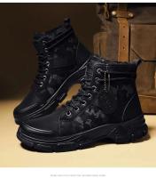 Botas de Trabajo para Hombres Primavera 2025 Impermeables Antideslizantes Altas de Lona Camuflajes para Trabajo al Aire Libre - details 16