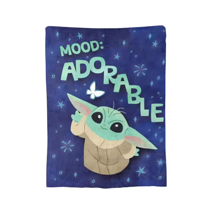 Mandalorian The Child Yoda manta de franela suave para sofá, cama, dormitorio, regalo para niños y adultos - 1