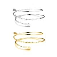 Joyería de aleación Punk para mujer, brazalete geométrico abierto en la parte superior del brazo, pulsera, joyería para mujer - details 3