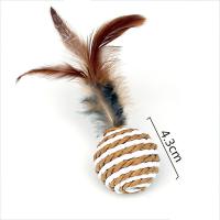 Bola Interactiva de Sisal para Gatos 4 Piezas de Colores para Entrenamiento y Captura de Mascotas - details 3