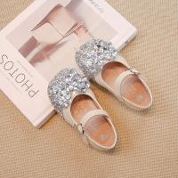 Zapatos de cuero para niñas, calzado suave y cómodo con diamantes de imitación, elegante, antideslizante, Otoño, 2024 - details 3