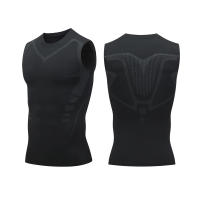 Chaleco deportivo para hombre, prenda de secado rápido, transpirable, cruzado, tipo delgado, sin mangas, ajustado, elástico, entrenamiento, Verano - details 14
