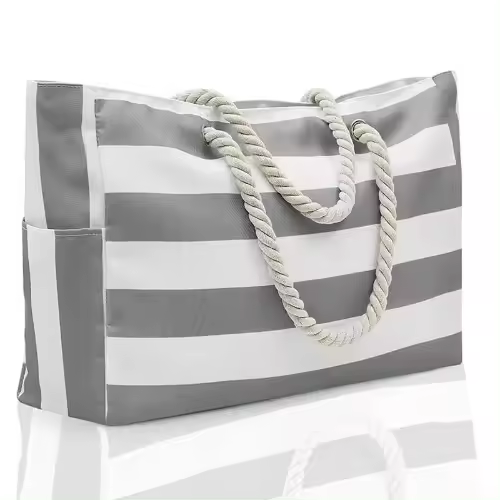 Bolsas de playa para mujer, bolso grande impermeable para playa, bolso con cremallera, bolso de playa impermeable a prueba de arena, bolso de piscina grande. - 1