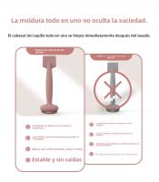 Cepillo de Silicona para Mascarillas Faciales Herramienta de Aplicación DIY de Doble Cabeza para Barro, Crema y Skincare Limpieza Fácil Oferta Miravia - details 5