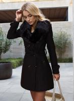 Abrigo largo de lana para mujer, traje de invierno, cuello larg, doble, Europeo, 2024 - details 5