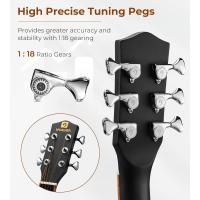 Guitarra Eléctrica-Acústica 4/4 41 Pulgadas Cutaway Cuerdas Metálicas Equalizador de 4 Bandas - details 3
