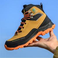 Zapatos de Seguridad para Hombres Impermeables, Altas, Resistentes al Desgaste, Forro de Cuero, Suela de Goma Sintética - details 8