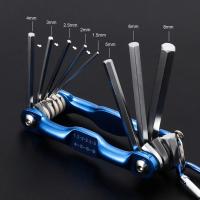 Llave hexagonal plegable portátil con mango de Metal, destornillador 8 en 1, llave Hexagonal Torx, llave hexagonal multifuncional - details 3