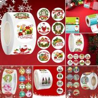 Pegatinas DIY 500 Uds etiquetas de sello para fiesta de Navidad, paquetes para hornear, decoración de papelería - details 0