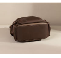 Bolso trasero para mujer, mochila antirrobo, bolsos estéticos de tendencia informal para mujer, bolsa de libros de lona resistente a la suciedad de Color café, resistente al desgaste - details 21