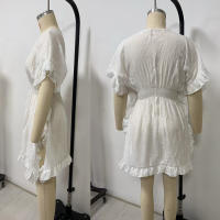 Vestido de Cubierta de Encaje de Látex DESIRECAT Traje de Baño de Verano con Cuello en V - details 8