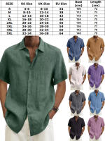 Camisas Casuales de Lino y Algodón Manga Larga, Cuello de Playa Cubana Camp, Estilo Otoñal, Camisas para Hombres - details 0