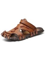Novedad de verano Baotou, sandalias informales hechas a mano para hombre grandes transfronterizas, sandalias antideslizantes de doble uso para vacaciones en la playa al aire libre - details 4
