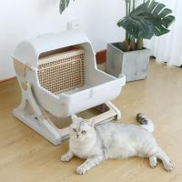 Caja de Arena Semi Automática Extra Grande para Gatos Restaurante para Mascotas Semi Cerrado - details 0