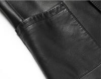 Chaqueta de cuero para traje de hombre de alta calidad, abrigo de cuero de moda para otoño e invierno, nuevo traje pequeño informal, chaqueta de cuero para hombre - details 11
