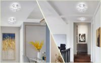 Lámpara de Techo LED Goeco Moderna Luz de Techo Floral de 22W Iluminación Interior Nórdica - details 0