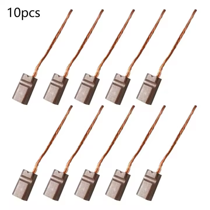 Cepillo genérico de repuesto para cepillos de carbono, 10 piezas, alta calidad, 4x5x10mm, cable, Motor eléctrico, generador de cables - 1