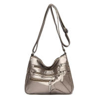 Bandolera pequeña vintage de piel sintética para mujer, bolso de hombro informal de doble capa, bolso de compras para teléfono - details 12