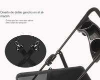 Cochecito para mascotas de 4 ruedas Cochecito de cachorro liviano plegable todo terreno para perros y gatos 30 libras - details 8