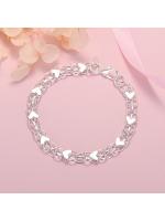 Pulsera De Corazón Clásico En Plata De Ley 925 Para Mujeres Joyería De Moda Diseños De Lujo Regalos Para Bodas Cumpleaños Y Fiestas - details 0