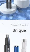 Cortadora de pelo de nariz eléctrica recargable, afeitado multicinético, dos en uno, Unisex, completamente automática, lavable - details 14