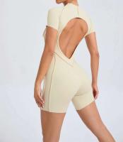 Monos deportivos de yoga para mujer Ouwu Un pieza deportiva sin espalda Ropa de trabajo activa Moda - details 3