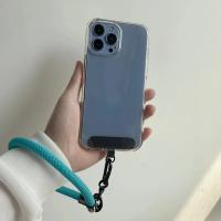 Placa de correa en forma de T para teléfono móvil, funda para teléfono móvil, cordón trenzado, accesorios, tarjeta tejida para iPhone 12, 13, 14, 15, Xiaomi, 3/5 Uds. - details 2