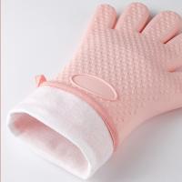 Suministros de Bar de cocina, guantes de horno de doble capa, guantes flexibles antiescaldantes para hornear, manoplas de horno de silicona resistentes al calor para cocinar - details 12