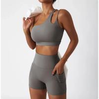 Shorts de Cintura Alta de Verano Pantalones Deportivos de Nylon con Percha de Glúteos para Mujeres - details 10