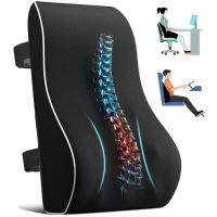 Cojín de Resalto Elástico Viscoelástico Soporte de Espalda para Conductor de Coche y Oficina - details 0