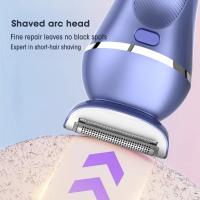 Removedor de pelo eléctrico multifuncional 7 en 1 para mujer, afeitadora, bikini, pierna, axilas, recortadora púbica con base de carga - details 4