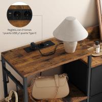 Cajonera para armario, cómoda dormitorio 8 cajones de tela, estantes de madera, cómoda de salón, cajas organizadoras, estructura metálica, estilo industrial - details 30