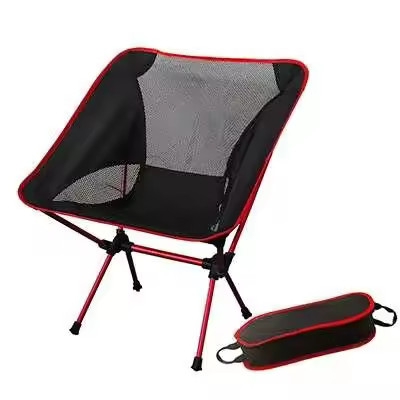 Portátil al aire libre ultraligero luz de la luna pesca Camping barbacoa plegable senderismo silla de jardín muebles de oficina muebles para el hogar - 1