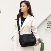 Bolso de hombro de nailon con múltiples bolsillos, bolso cruzado ligero de Color sólido a la moda, bolso portátil de estilo coreano con múltiples bolsillos con cremallera - details 4