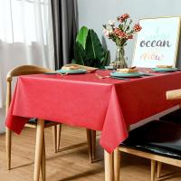 Mantel grueso de plástico PVC, rejilla rectangular, impreso, impermeable, resistente al aceite, adecuado para el hogar, cocina, mesa de comedor, - details 23
