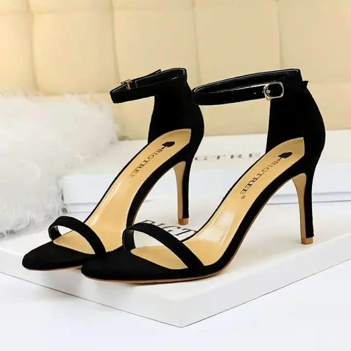 Sandalias de Plataforma de Anti para Mujer Tacón Alto de 8cm y 11cm Estilo Gladiador con Correa - 1
