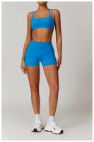 Sujetador de Yoga suave con espalda de belleza para mujer, entrenamiento de gimnasio, deportes de secado rápido, Top elástico con doble hombro y cuello, ropa interior para correr y Fitness al aire libre - details 16