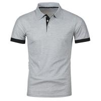 Polo ajustado de manga corta para hombre, Camisa lisa con cuello suave, informal, para trabajo, Golf, senderismo, color rosa - details 12