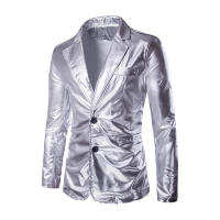 Nuevo abrigo con ribete de dos botones y un solo pecho para hombre a la moda - details 4