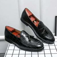 Chaussures Habitillees Hommes borla elegante formal civil boda zapatos de vestir de cuero de moda mocasines de hombre - details 1