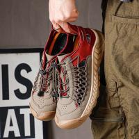 Sandalias de hombre, novedad de verano, zapatos de playa para hombre con suela blanca. Simples, transpirables y resistentes al desgaste. - details 20