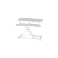 Convertidor de Escritorio Sentado/Pie, Estación de Trabajo de 2 Niveles Ajustable en Altura, con Plataforma de 80x40cm, Elevador Ergonómico, Pantalla de PC, Portátil de hasta 15 kg (Blanco) - details 13