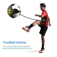 Pelota de fútbol ajustable para entrenamiento de habilidades, banda de malabares para práctica en solitario, cinturón elástico auxiliar circular, equipo de entrenamiento de patadas de fútbol - details 5