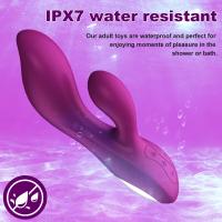 Potente consolador vibrador para mujer, vibrador de conejo con punto G, potente consolador, vibrador de conejo con punto G, estimulador de clítoris y pezón, masajeador vaginal, juguetes sexuales para adultos para mujer - details 4