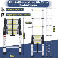 Escalera Telescópica de Aluminio Extensible, Antideslizante, Multiusos Carga de 150kg - details 94