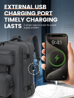 Mochila de Hombre Grande 40L Portátil, Impermeable, Antirrobo con USB Ideal para Trabajo Diario, Viajes, Estudios - details 2