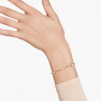 SWΑRΟVSΚΙ Pulsera Imber Corte redondo, blanco, chapado en oro - details 3